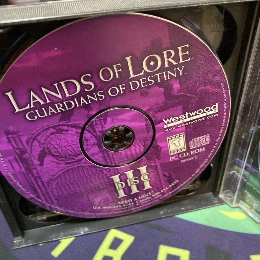 Lands of Lore: Guardians of Destiny Windows PC CD-ROM, 1997, 4-Disc Set